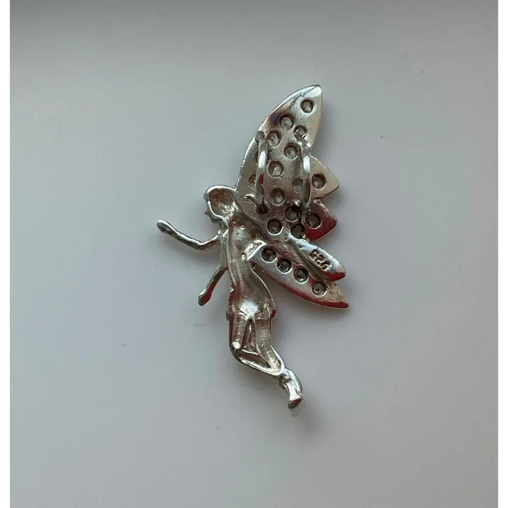 New no tags Fairy Pendant sterling silver .925 handcrafted Artisan Made - Picture 5 of 6